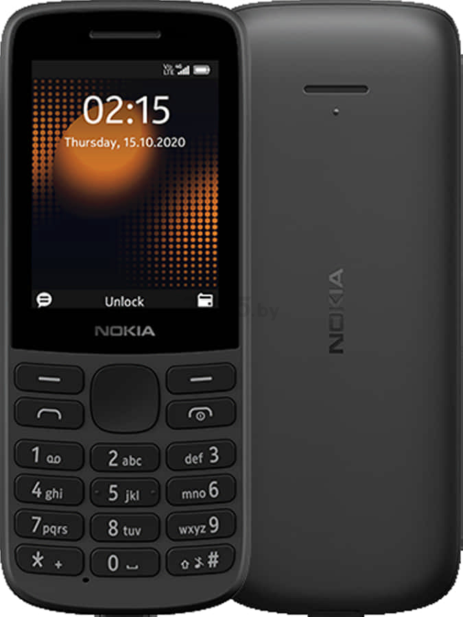 Мобильный телефон NOKIA 215 4G Dual SIM TA-1272 черный (16QENB01A01)