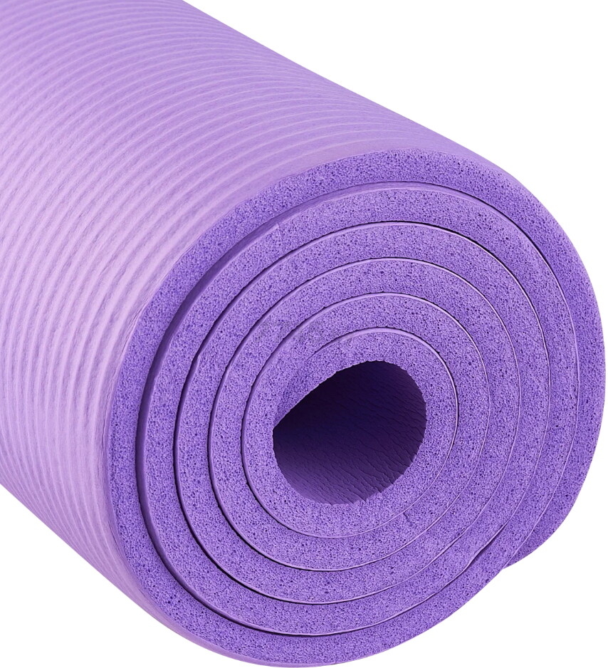 Коврик для йоги STARFIT FM-301 NBR фиолетовый пастель 183x61x1 (4680459118318) - Фото 3