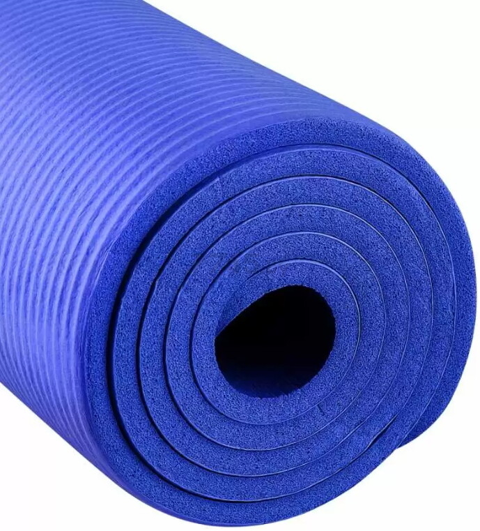 Коврик для йоги STARFIT FM-301 NBR темно-синий 183x61x1,2 (4680459118349) - Фото 2