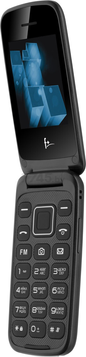 Мобильный телефон F+ Flip 2 черный (FLIP2 BLACK)