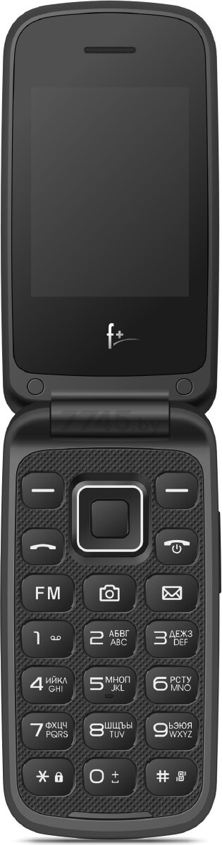 Мобильный телефон F+ Flip 2 черный (FLIP2 BLACK) - Фото 2