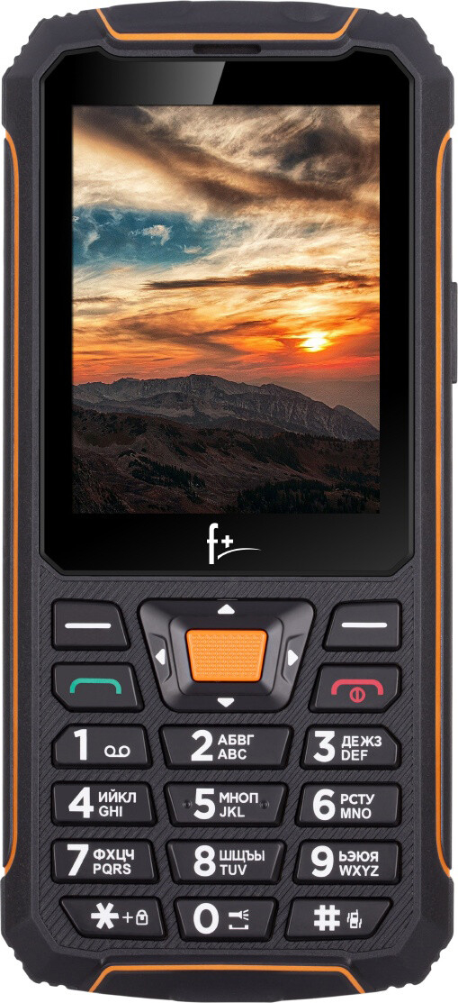 Мобильный телефон F+ R280C черный/оранжевый (R280C BLACK-ORANGE) - Фото 6