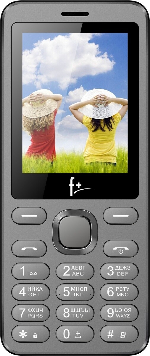 Мобильный телефон F+ S240 серый (S240 DARK GREY)