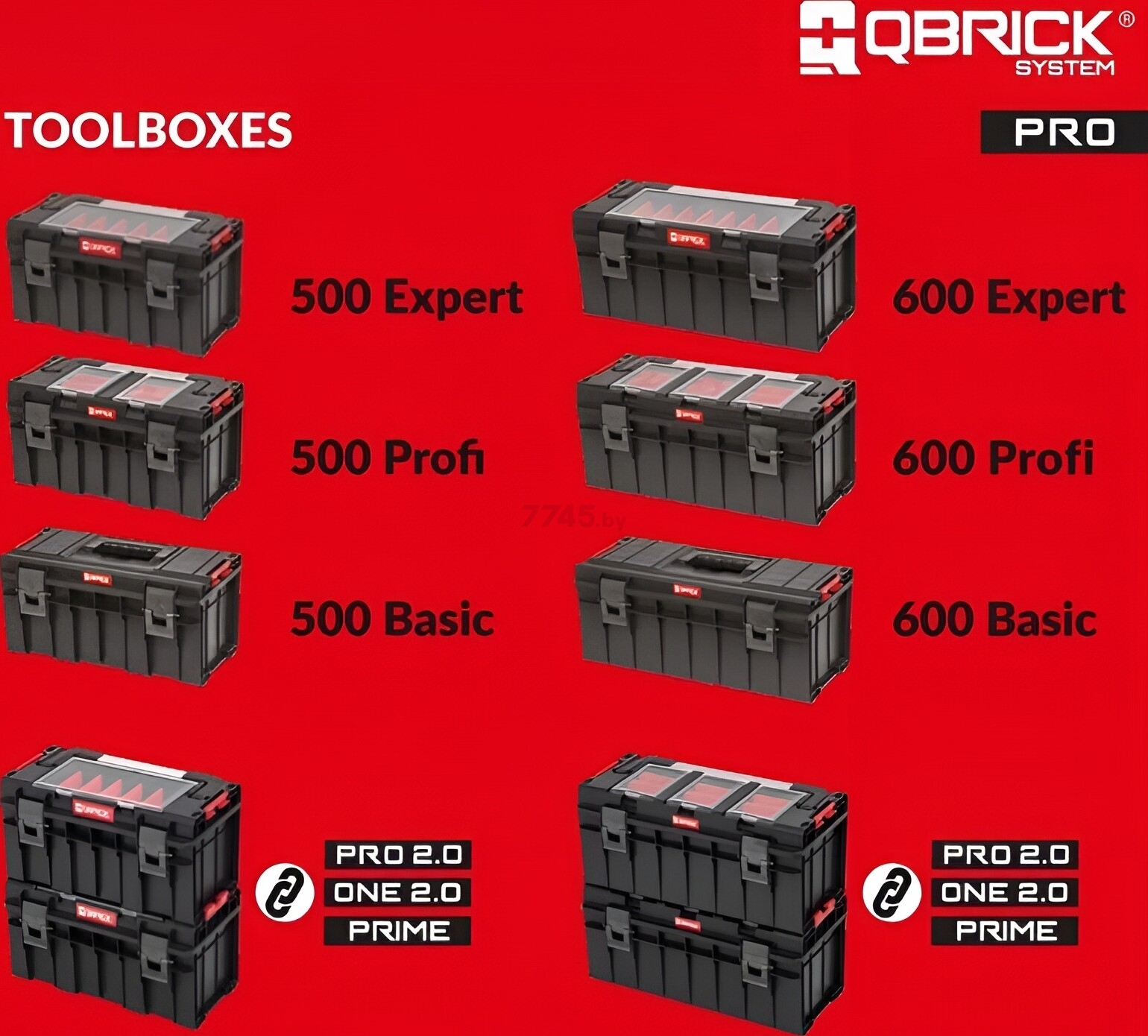 Ящик для инструмента QBRICK SYSTEM Pro 500 Basic 45х26х22,4 см (5901238251378) - Фото 7