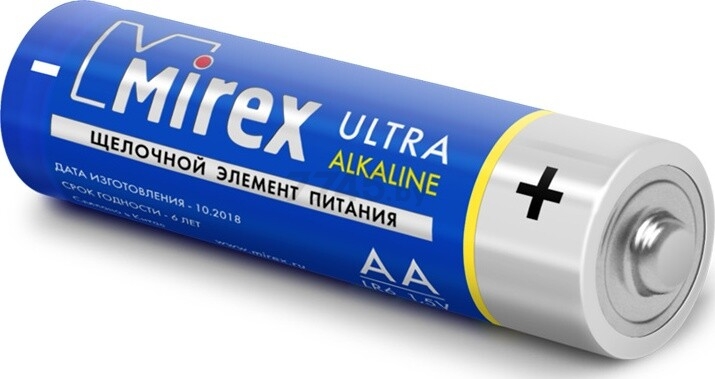 Батарейка АА MIREX Ultra Alkaline 1,5 V 24 штуки - Фото 3