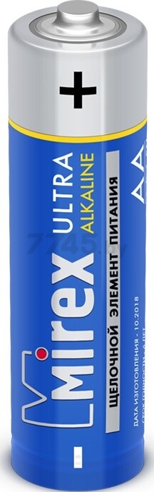 Батарейка АА MIREX Ultra Alkaline 1,5 V 24 штуки - Фото 4