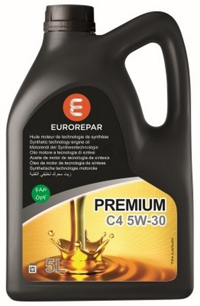 Моторное масло 5W30 синтетическое EUROREPAR Premium C4 5 л (1635765780)