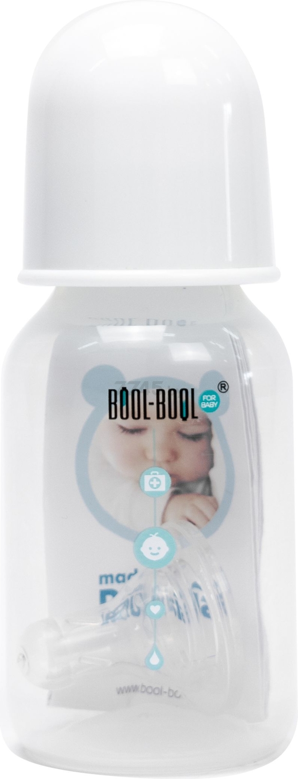 Бутылочка для кормления BOOL-BOOL Simple Med классика от 0 мес 125 мл (КК1049)