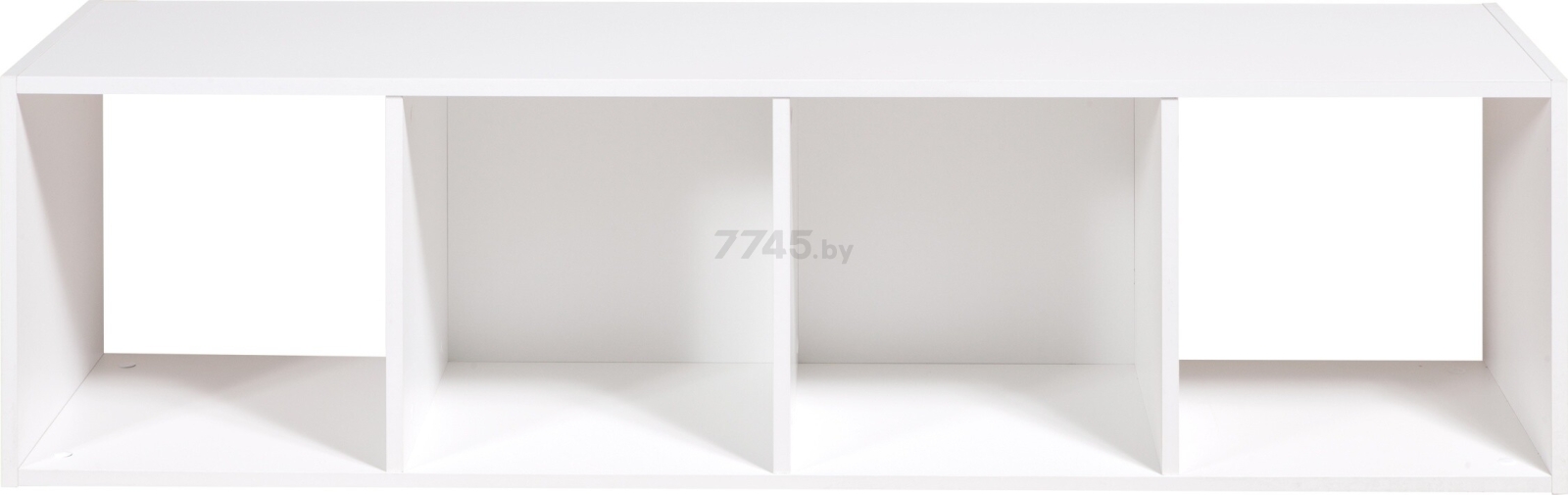 Стеллаж МЕБЕЛЬ-КЛАСС Куб-1 белый 38,4х35,2х148 см (15639359) - Фото 3