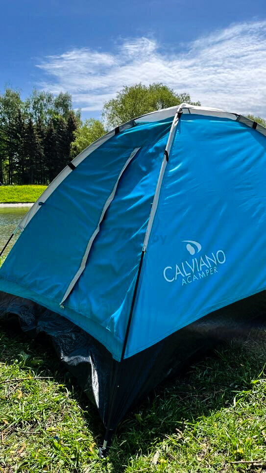 Палатка CALVIANO Acamper Domepack 4 Turquoise - Фото 11