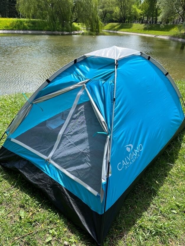 Палатка CALVIANO Acamper Domepack 4 Turquoise - Фото 16