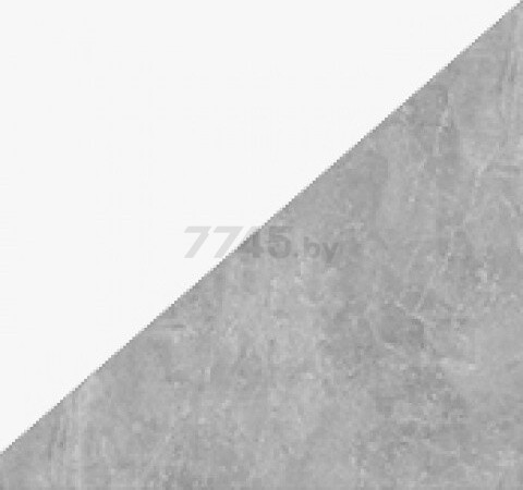 Шкаф ИНТЕРЛИНИЯ Quartz QZ-ШК3 бетон/белый платинум 160х59,6х200 см - Фото 4