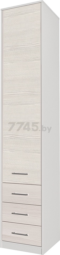 Шкаф-пенал ИНТЕРЛИНИЯ Innova-V02 белый/вудлайн кремовый 45х47х226,5 см