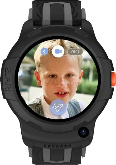 Умные часы детские ELARI KIDPHONE 4G WINK (черный) - Фото 2