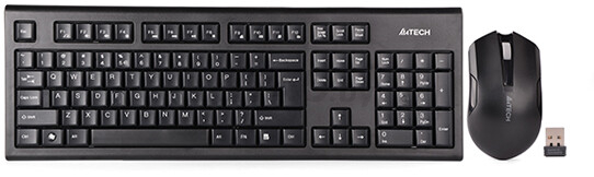 Комплект клавиатура и мышь A4TECH 3000NS Black