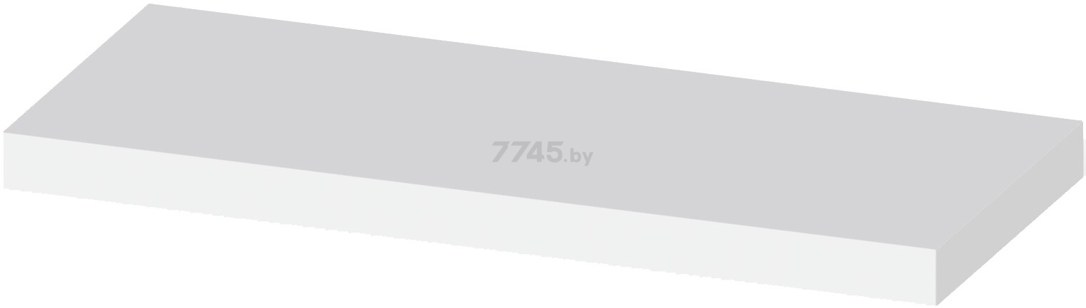 Полка настенная MEBELAIN Фора 1.60 белый тамбурат 60х25х3,7 см (00098)