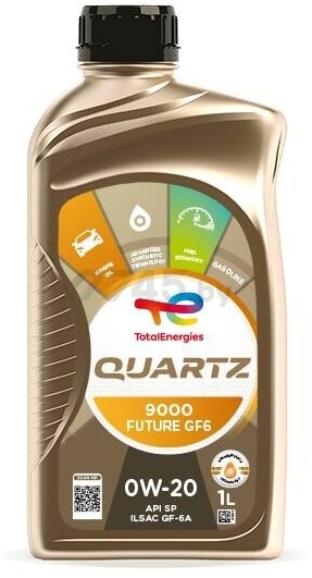 Моторное масло 0W20 синтетическое TOTAL Quartz 9000 Future GF6 1 л (223758)