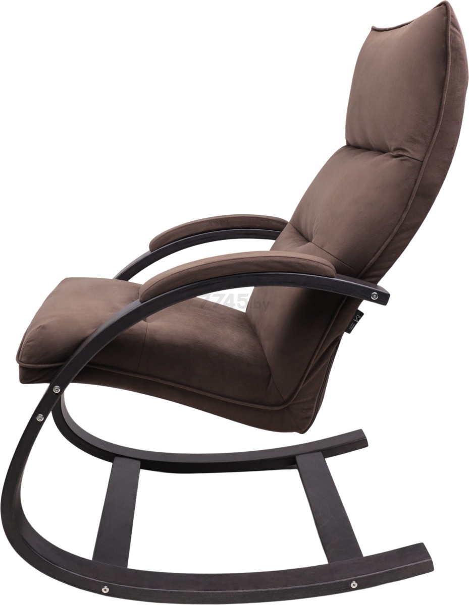 Кресло-качалка LESET Морено венге/коричневый велюр V 23 (87786) - Фото 6