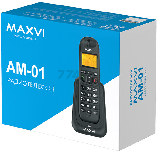 Радиотелефон MAXVI AM-01 Черный - Фото 15