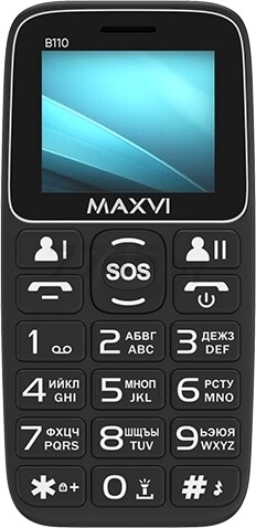 Мобильный телефон MAXVI B110 черный - Фото 2
