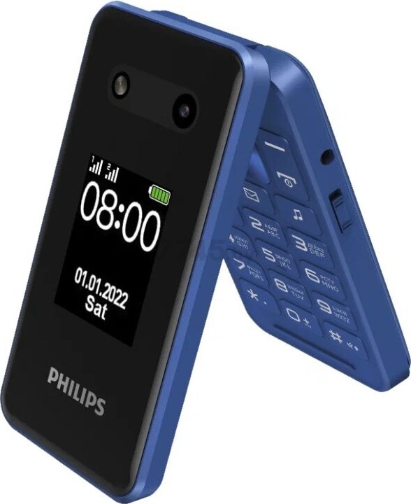 Мобильный телефон PHILIPS Xenium E2602 синий (CTE2602BU/00) - Фото 2