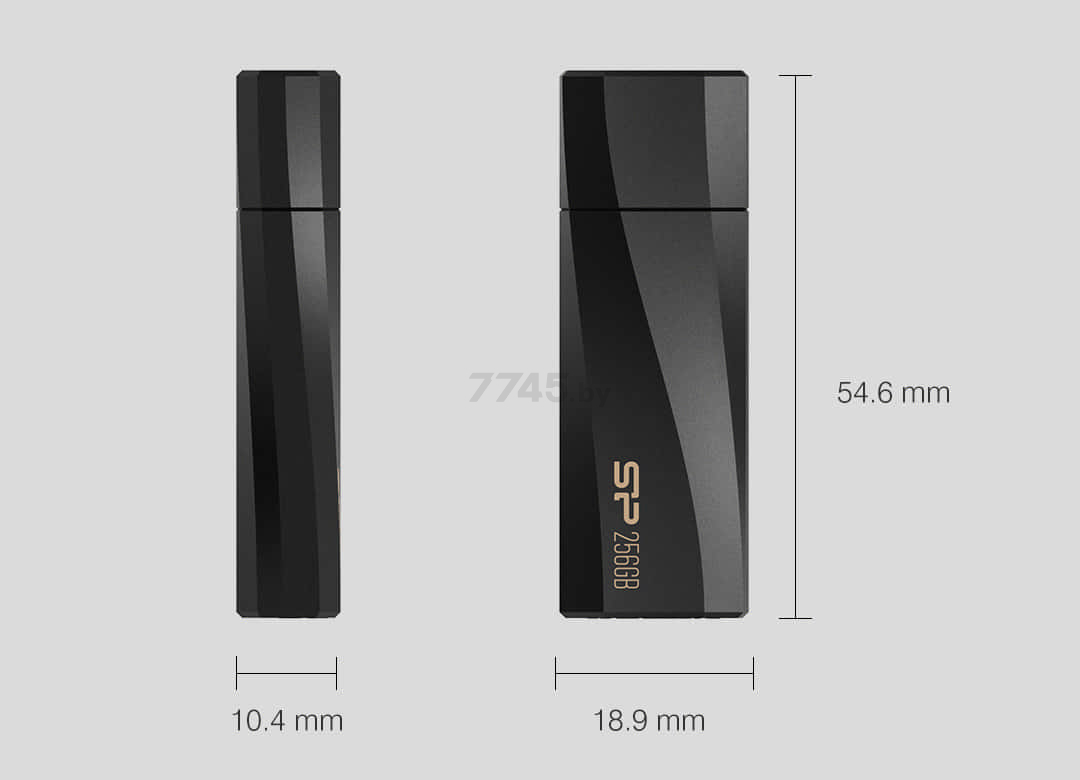 USB-флешка 64 Гб SILICON POWER Blaze B07 USB 3.2 Black (SP064GBUF3B07V1K) - Фото 9