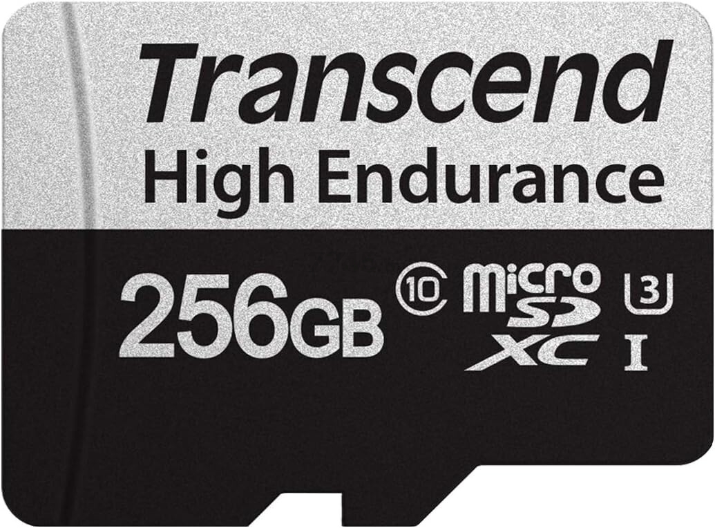 Карта памяти TRANSCEND High Endurance MicroSDXC 256Gb с адаптером SD (TS256GUSD350V)