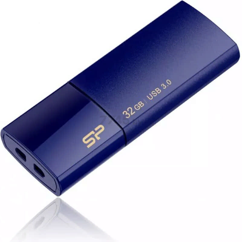 USB-флешка 32 Гб SILICON POWER Blaze B05 USB 3.2 Blue (SP032GBUF3B05V1D) - Фото 4