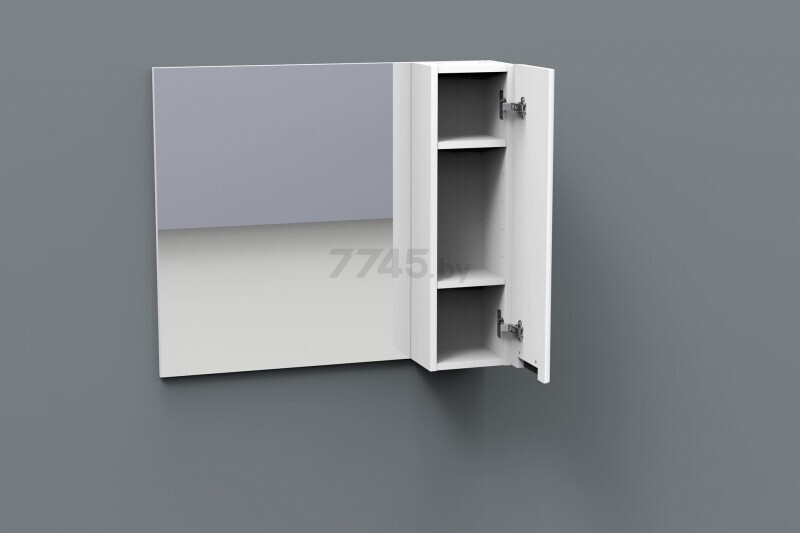 Шкаф с зеркалом для ванной АВН Сорренто 80 (115.11) - Фото 3
