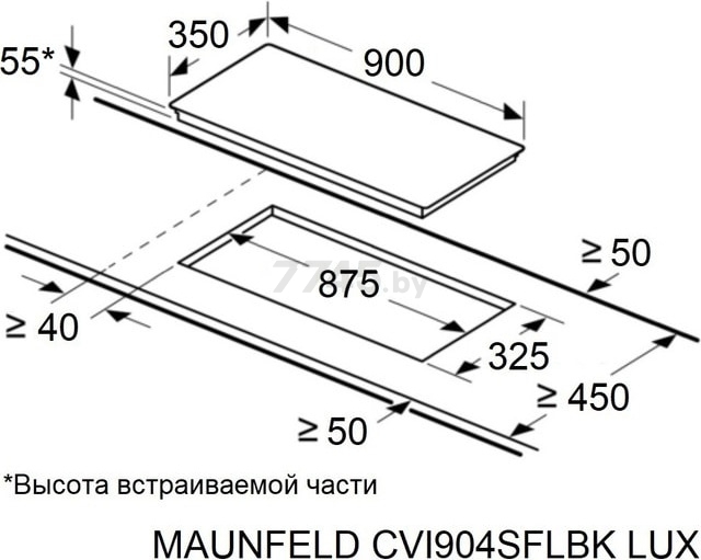 Панель варочная индукционная MAUNFELD CVI904SFLBK LUX (КА-00020998) - Фото 8