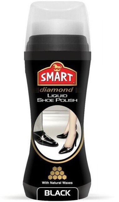 Краска для обуви из гладкой кожи SMART Водоотталкивающая жидкая черный 75 мл