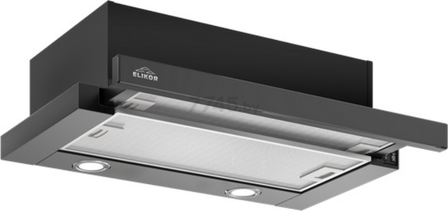 Вытяжка встраиваемая ELIKOR Интегра Glass 60П-400-В2Л черный/стекло черное (954865)