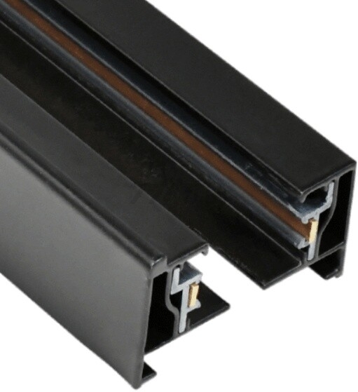 Шинопровод для трековых светильников П-образный 1 м TRUENERGY Track черный (25001)