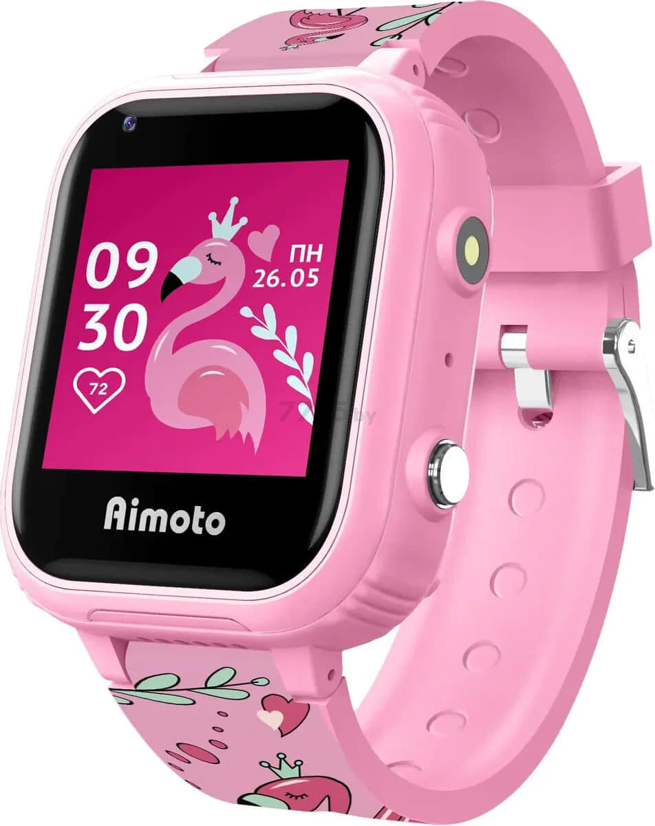 Умные часы детские AIMOTO Pro 4G Фламинго (8100821)