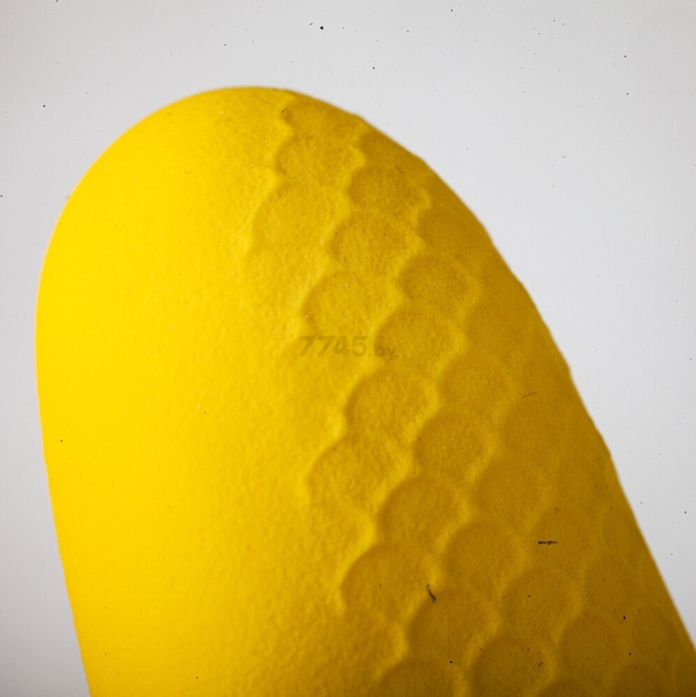 Перчатки латексные JETA SAFETY JL711 Atom Universal размер 9 желтые (JL711-09-L) - Фото 4