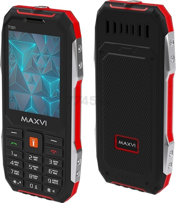 Мобильный телефон MAXVI T101 Red - Фото 2