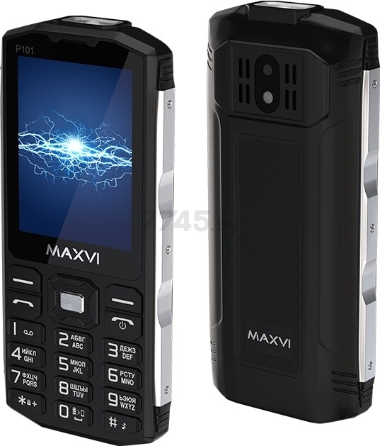Мобильный телефон MAXVI P101 Black - Фото 2