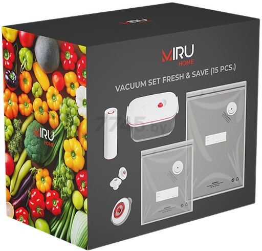 Контейнер вакуумный для пищевых продуктов MIRU с электрическим насосом и аксессуарами (KAV04) - Фото 15