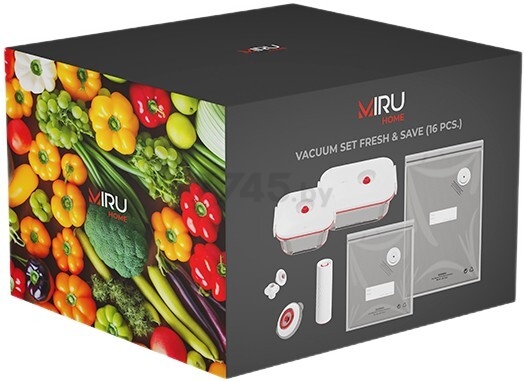 Набор контейнеров вакуумных для пищевых продуктов MIRU с электрическим насосом и аксессуарами (KAV05) - Фото 17
