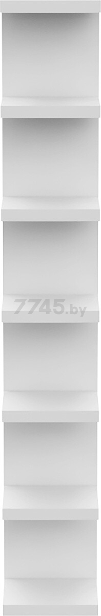 Полка настенная MEBELAIN Фора 190Е белый 30х26,7х189,3 см (00777) - Фото 3