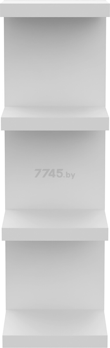 Полка настенная MEBELAIN Фора 100Е белый 30х26,7х96,6 см (00753) - Фото 3