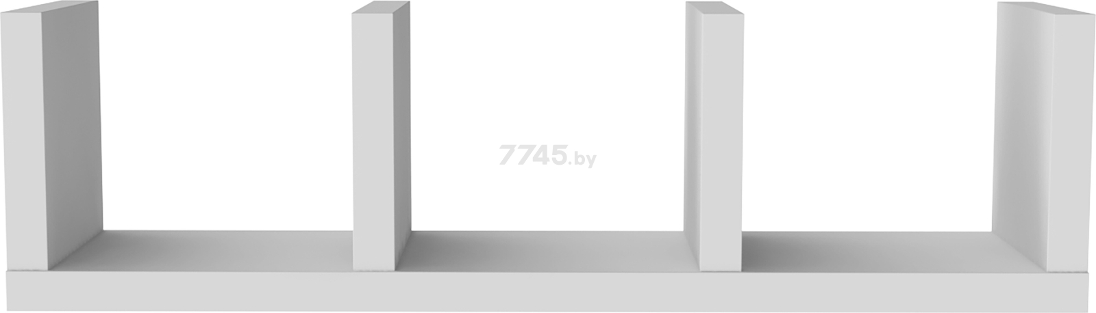 Полка настенная MEBELAIN Фора 100Е белый 30х26,7х96,6 см (00753) - Фото 5