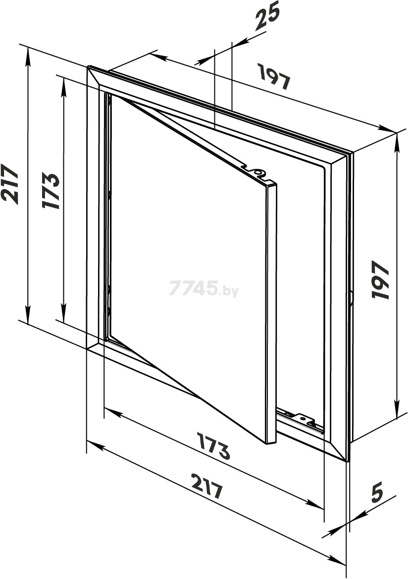 Дверца ревизионная ZERNBERG Porta 2020 (10205781) - Фото 3