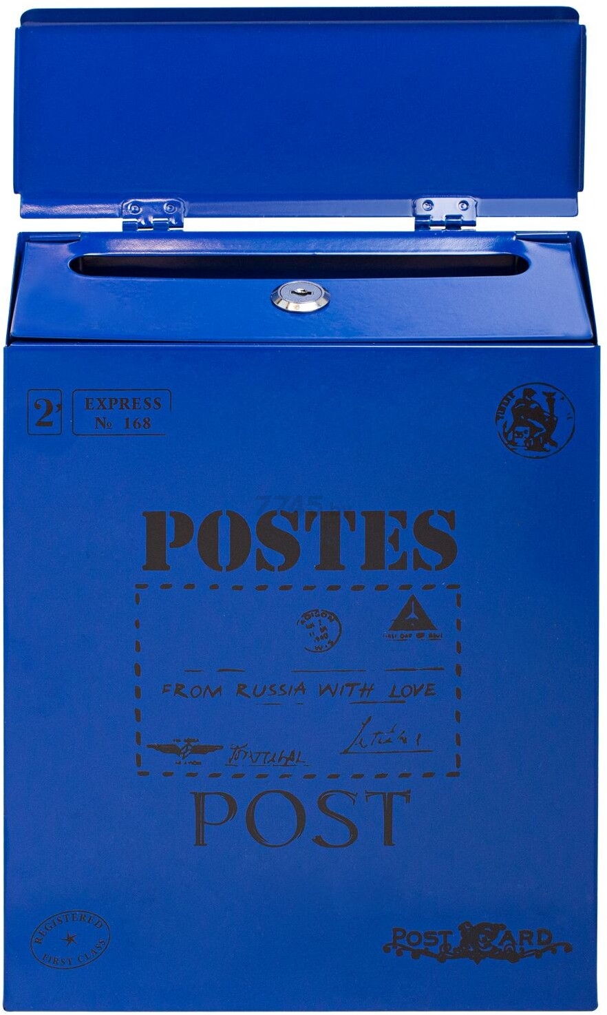 Ящик почтовый АЛЛЮР №3010 220х290х65 мм синий (15390) - Фото 2