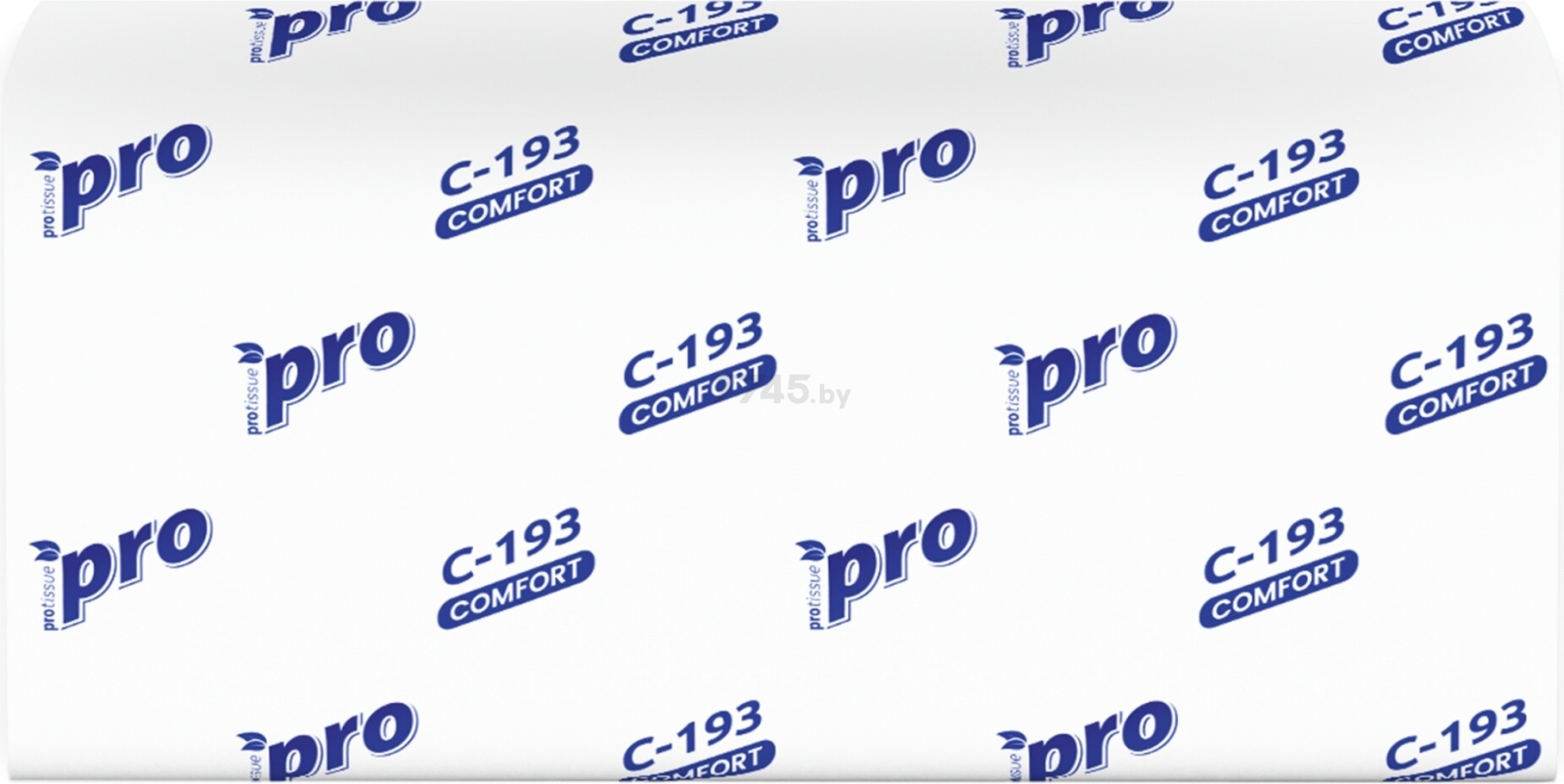 Полотенца бумажные PROTISSUE однослойные V-сложения 250 штук (С193) - Фото 2