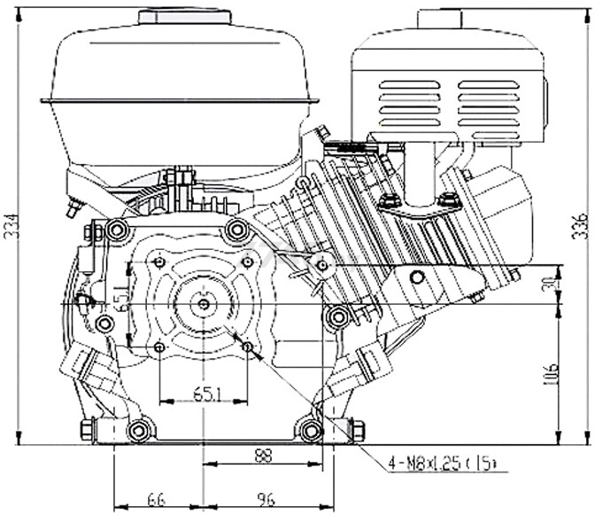 Двигатель STARK GX260 S (01749) - Фото 8