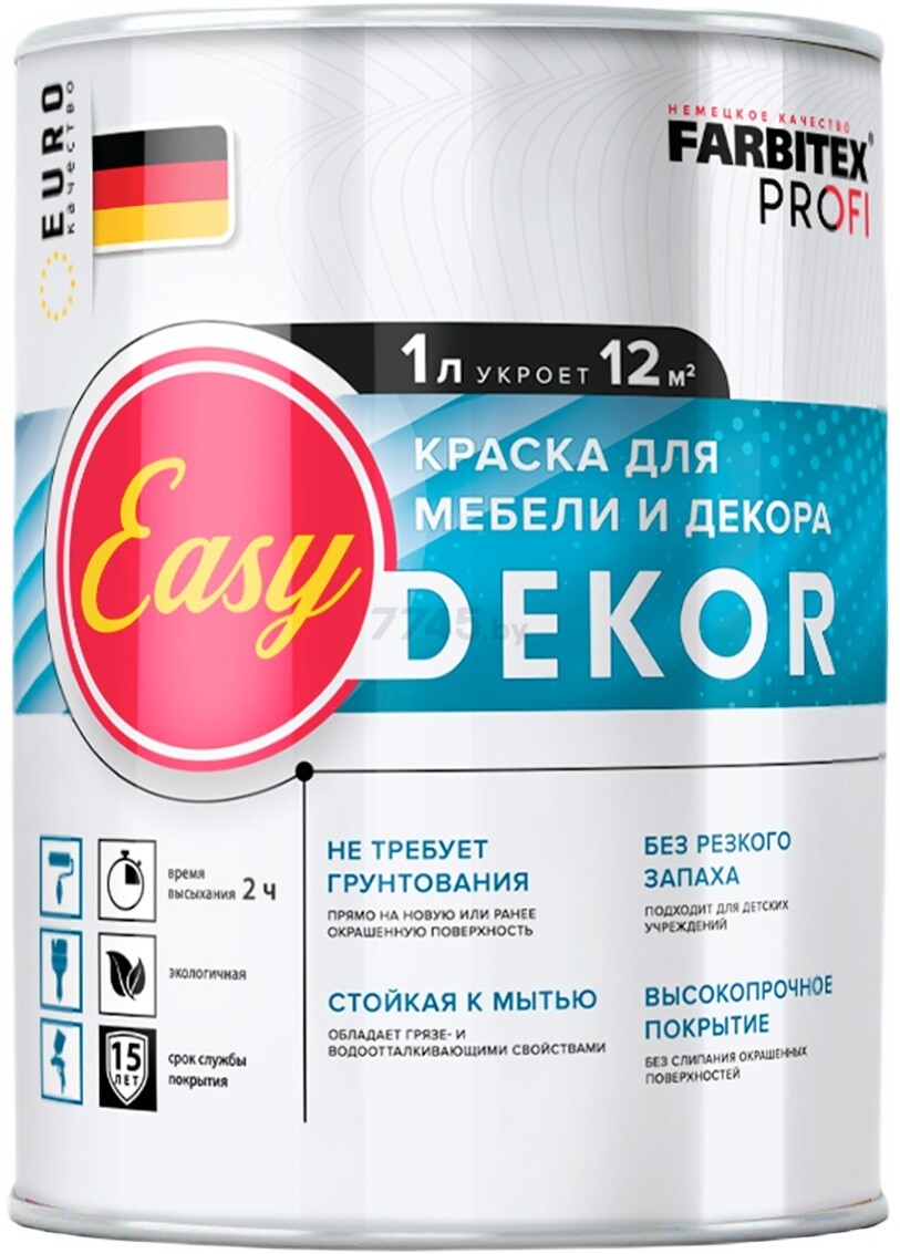 Краска акриловая FARBITEX Profi EasyDekor для мебели и декора 1 л (4300011680)