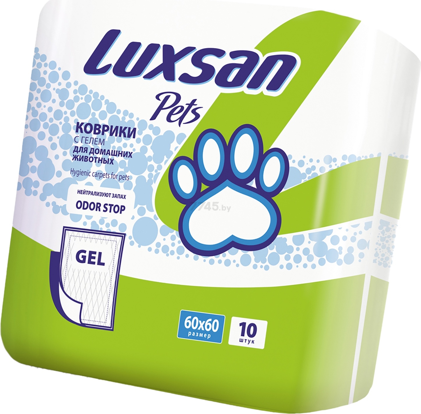 Пеленки одноразовые для животных LUXSAN Premium Gel 60х60 см 10 штук (LSN750601)
