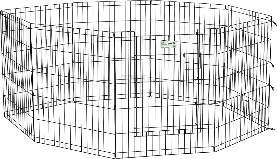 Вольер для животных MIDWEST Life Stages MaxLock 8 панелей 61х76 см черный (530DR)