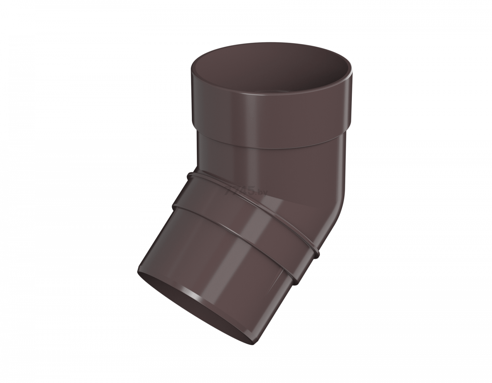 Колено трубы 135° ПВХ ТЕХНОНИКОЛЬ ОПТИМА 80 мм темно-коричневый (054437)